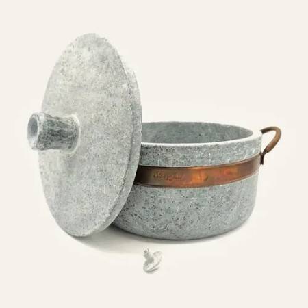Brazilian Soapstone Stew Pot, Panela de Pedre